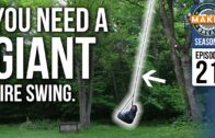 Just how big of a TIRE SWING can you build? We found out! Super easy DIY backyard project!