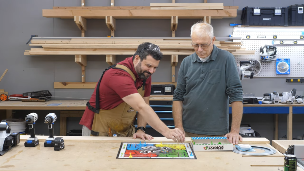 Learn to Build a Game Board Lazy Susan so everyone can reach the pieces! It’s time for a Maker Break