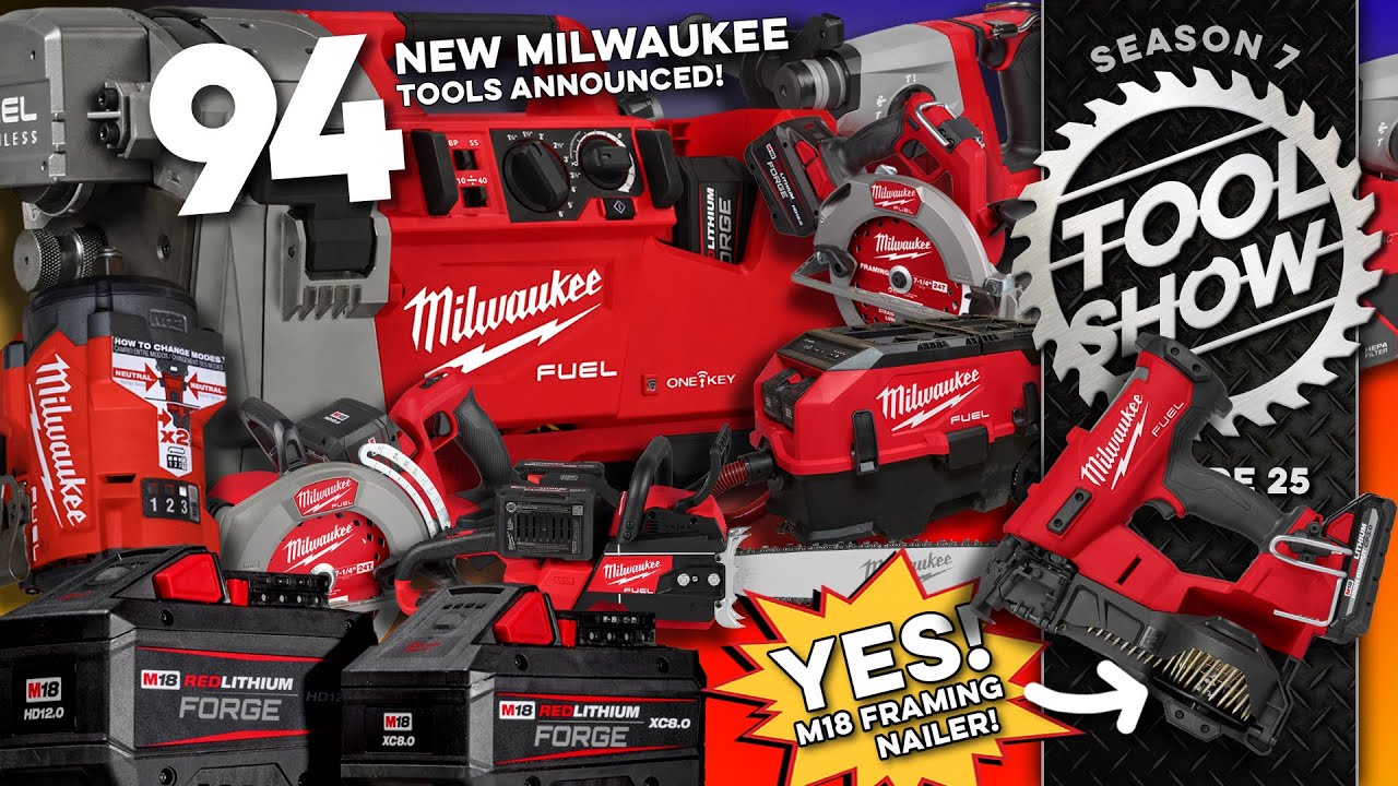 94 NEW Milwaukee Power Tools announced at PIPELINE! This is the TOOL SHOW!